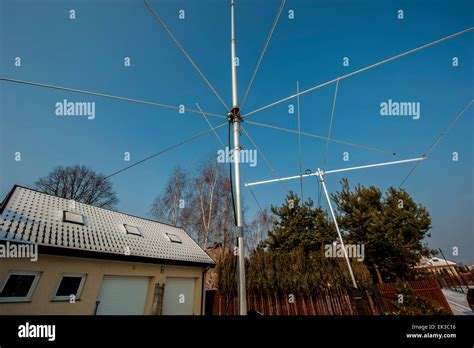 Amateur Radio antenna installation near Warsaw, Poland Stock Photo - Alamy