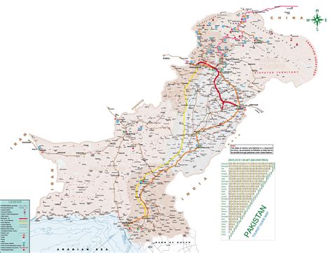 Pakistan Map With Directions