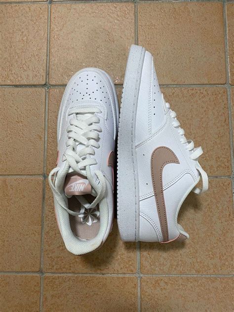 Nike Court Vision Low Next Nature White/Pink Oxford, Women's Fashion ...