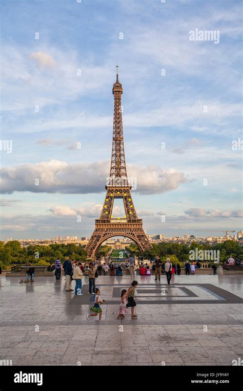 The Eiffel Tower Champ de Mars Paris France Europe Stock Photo - Alamy