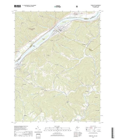 Paden City, WV (2019, 24000-Scale) Map by United States Geological ...