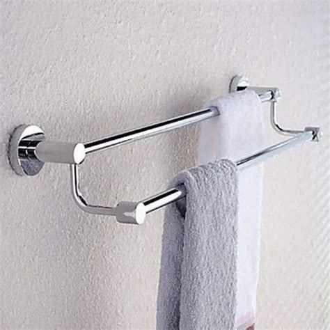 Silver High Grade Stainless Steel Towel Rod, For Bathroom, 21 Inch at Rs 1050/piece in Rajkot