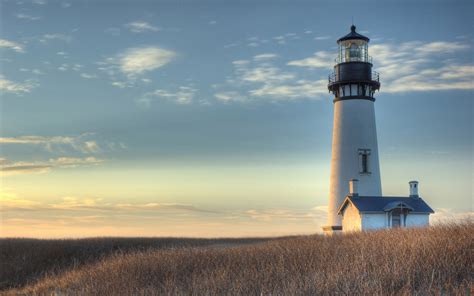 White and gray light house, lighthouse, landscape HD wallpaper | Wallpaper Flare