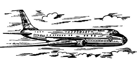 transportation air black and white - Clip Art Library
