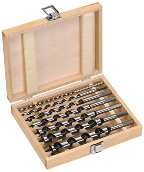 7 pc Deluxe Auger Bit Set Sizes: 1/2" to 1" Hex Shank | WAB290C | KITTS ...