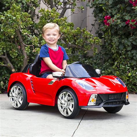 Electric Cars For Kids To Ride Toy Toddler 12V Girls With Music R/C Red Car NEW | eBay