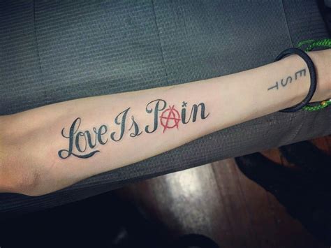 25+ Love Is Pain Tattoo Design Ideas