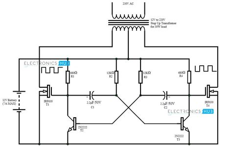 Dc To Ac Converter Using Mosfet