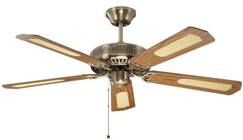 Antique Brass Ceiling Fan With Light - Fantasia Ceiling Fans 111962 ...