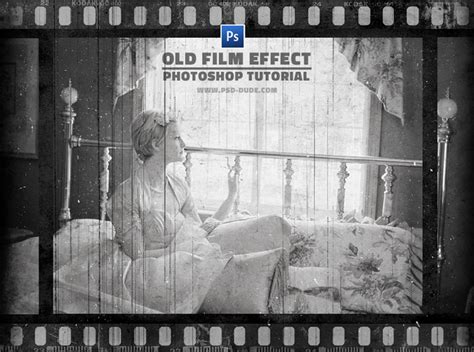 Create an Old Film Effect with Filmstrip Border in Photoshop