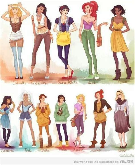 Disney princesses in modern clothes | Hipster disney princess, Hipster ...