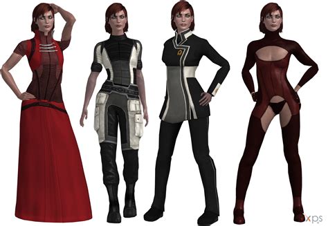 ME2-ME3 Jane Shepard Outfits (XPS) by SonYume on DeviantArt