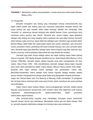 Semantik soalan 1 | PDF