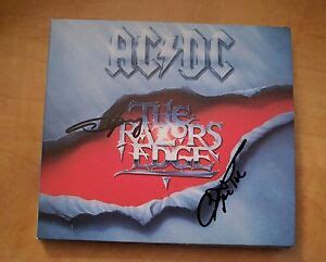 AC/DC Signed The Razors Edge CD Album | eBay