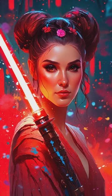 Premium AI Image | Sith Lord Princess Leia