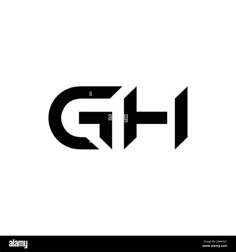 Initial GH Letter Linked Logo. GH letter Type Logo Design vector ...