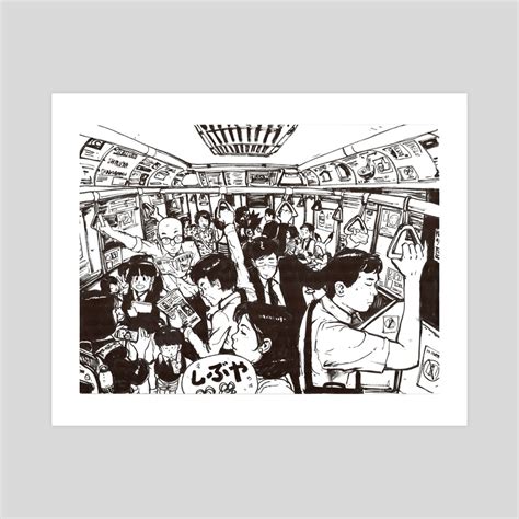 Tokyo Subway, an art print by Brendon Chen - INPRNT