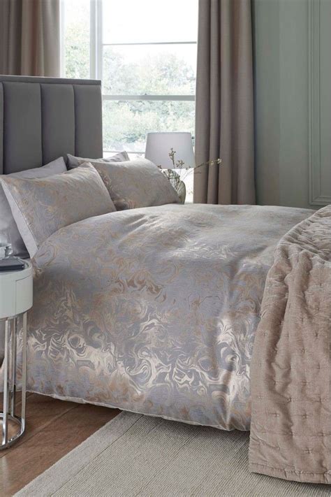 Buy Jacquard Marble Duvet Cover And Pillowcase Set from the Next UK ...