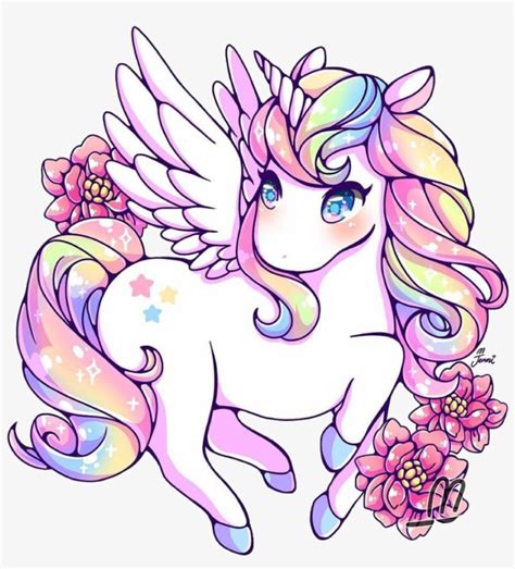 #unicorn #rainbow #rainbowunicorn #kawaii #cute - Cute Rainbow Cartoon Unicorns - 1024x1087 PNG ...