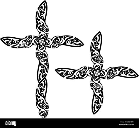 Christian Cross Design, The Symbol Of Christianity Vector Art ...