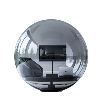 Lg Tv And A Laptop Inside A Large Transparent Glass Sphere, Transparent, Glass, Sphere PNG ...