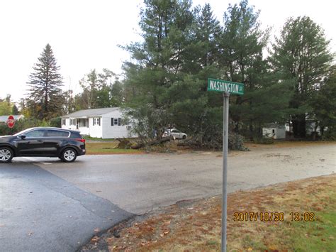 Hudson, New Hampshire storm damage, 29-30 October 2017