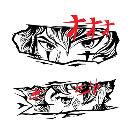 Premium Vector | Anime Eyes Art Vector Asset