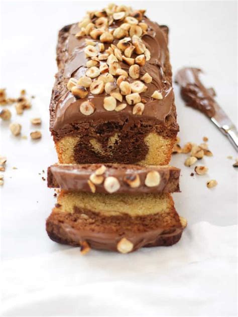 Decadent Nutella Marble Loaf Cake