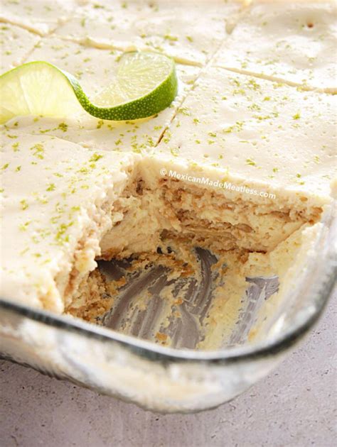 Carlota de Limón (Mexican Lime Icebox Cake) - Mexican Made Meatless™