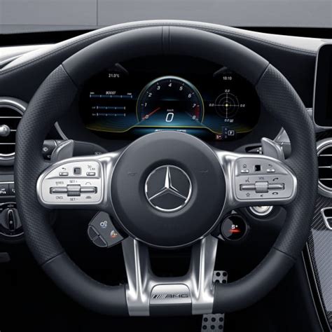 AMG performance steering wheel leather nappa black genuine Mercedes-Benz | A0004608413 9E38