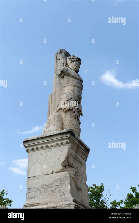 Colossal Triton statue Ancient Agora Athens Greece statue from group 4 ...