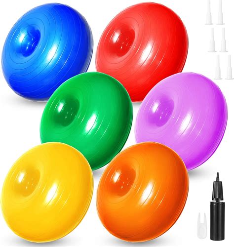 Amazon.com: Threan 6 Pcs Donut Ball with Hand Pump, Six Colors ...