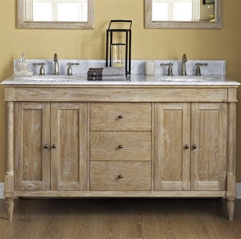 Fairmont Rustic Chic 60" Vanity Only Weathered Oak - Rustic - Bathroom ...