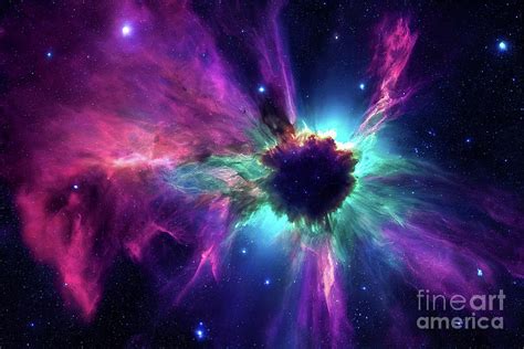 Nebula in Space Digital Art by Billy Bateman - Fine Art America