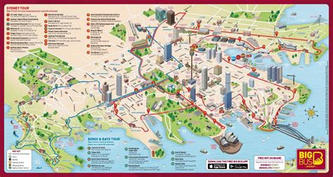 Sydney attractions map - Map of sydney attractions (Australia)