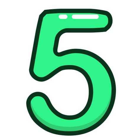 Green Numbers Clip Art