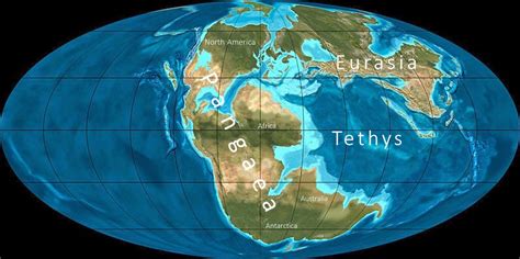 Tethys Ocean: a vanished realm now lying in the mountains.