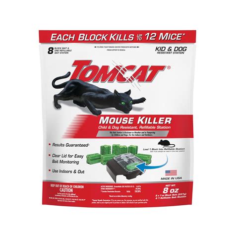 TOMCAT Mouse Killer Child/Dog Resist., Refillable Station Insect & Pest Control at Lowes.com