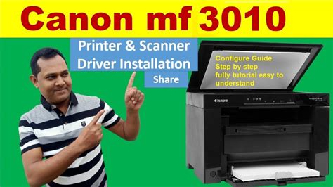 How to Install/Configure/Share Canon MF3010 Printer/Scanner in Windows ...