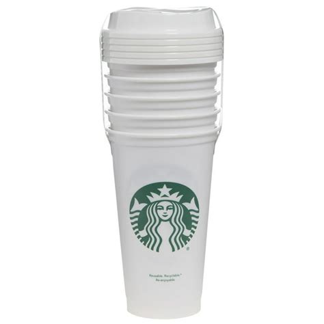 Starbucks 16oz Reusable Cups 5-Pack White - Walmart.com - Walmart.com