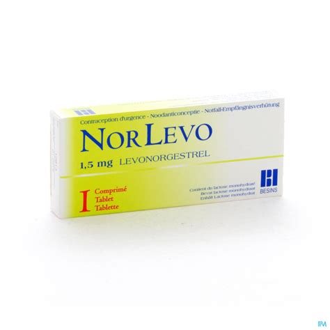 NORLEVO 1,5 MG 1 CPR – Pharmacie Online