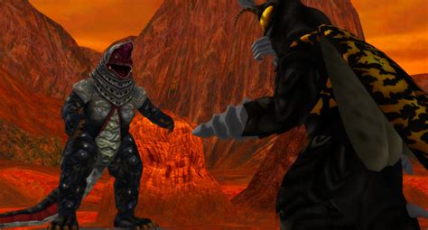 Golza vs Megalon by PsychoGator on DeviantArt