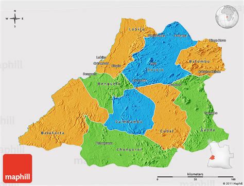 Political Map Of Benguela | Images and Photos finder