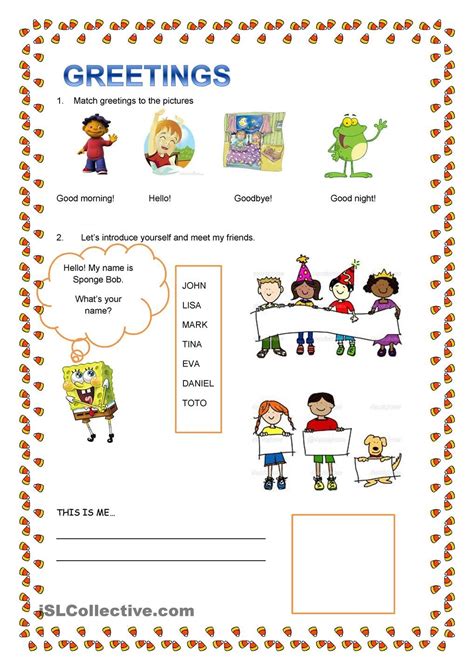 Greetings and introduce yourself | How to introduce yourself, Greetings, Common core math worksheets