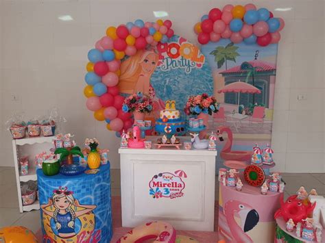 Decoração Barbie Pool Party | Elo7 Produtos Especiais