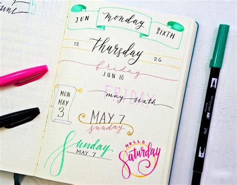 30+ Easy Bullet Journal Header Ideas with Tutorial