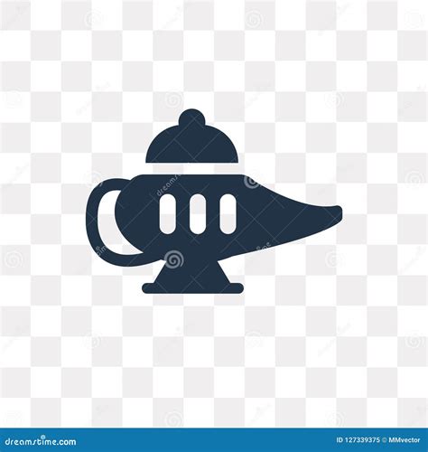 Magic Lamp Vector Icon Isolated on Transparent Background, Magic Stock Vector - Illustration of ...