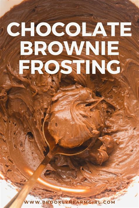 Chocolate Brownie Frosting | Recipe | Brownie frosting, Chocolate brownies, Chocolate peanut ...