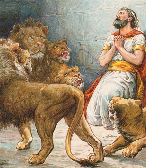 Prayer Painting - Daniel In The Lions Den by Robert Ambrose Dudley ...