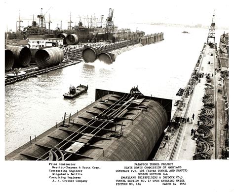 Construction of the Baltimore Harbor Tunnel (1956) : EngineeringPorn